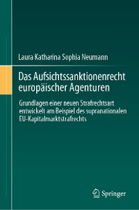 Cover Das Aufsichtssanktionenrecht europäischer Agenturen