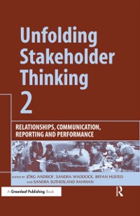 Cover Unfolding Stakeholder Thinking 2