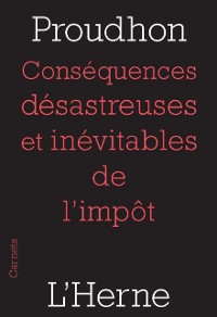 Cover Conséquences désastreuses et inévitables de l''impôt