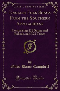Cover English Folk Songs From the Southern Appalachians