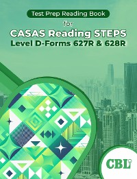 Cover Test Prep Reading Book for CASAS Reading STEPS Level D-Forms 627R and 628R