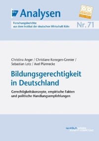 Cover Bildungsgerechtigkeit in Deutschland