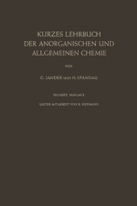 Cover Kurzes Lehrbuch der Anorganischen und Allgemeinen Chemie