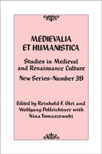 Cover Medievalia et Humanistica, No. 39