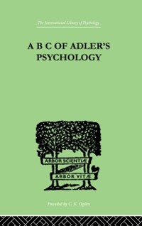 Cover B C Of Adler'S Psychology