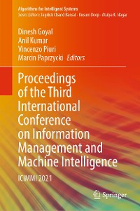 Cover Proceedings of the Third International Conference on Information Management and Machine Intelligence