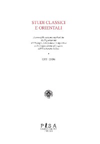 Cover Studi Classici Orientali 2024