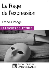 Cover La Rage de l'expression de Francis Ponge