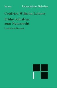 Cover Frühe Schriften zum Naturrecht