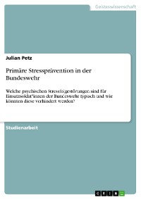 Cover Primäre Stressprävention in der Bundeswehr