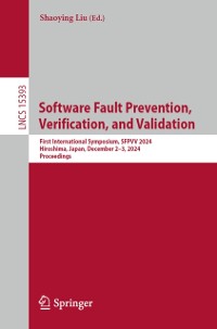 Cover Software Fault Prevention, Verification, and Validation