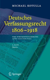 Cover Deutsches Verfassungsrecht 1806 - 1918