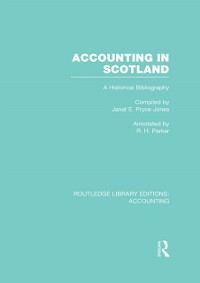 Cover Accounting in Scotland (RLE Accounting)