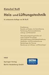 Cover H. Rietschels Lehrbuch der Heiz- und Lüftungstechnik