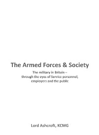 Cover The Armed Forces and Society