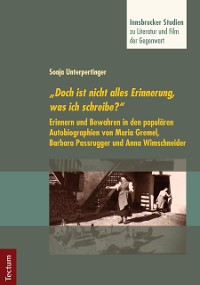 Cover "Doch ist nicht alles Erinnerung, was ich schreibe?"