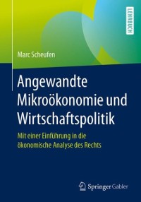 Cover Angewandte Mikroökonomie und Wirtschaftspolitik