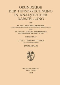 Cover Grundƶüge der Tensorrechnung in Analytischer Darstellung