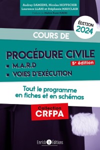 Cover Cours de procédure civile et modes alternatifs de règlement des différends 2024