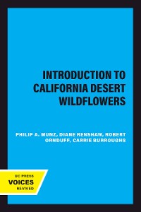Cover Introduction to California Desert Wildflowers