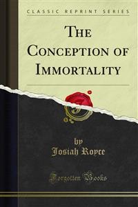 Cover The Conception of Immortality