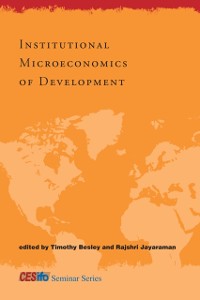 Cover Institutional Microeconomics of Development