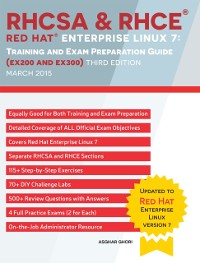 Cover RHCSA & RHCE  Red Hat Enterprise Linux 7: Training and Exam Preparation Guide (EX200 and EX300), Third Edition