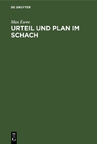 Cover Urteil und Plan im Schach