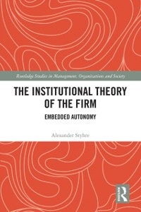 Cover Institutional Theory of the Firm
