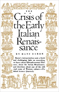 Cover Crisis of the Early Italian Renaissance