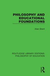 Cover Philosophy and Educational Foundations