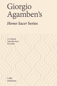 Cover Giorgio Agamben's Homo Sacer Series