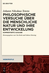 Cover Philosophische Versuche über die menschliche Natur und ihre Entwickelung