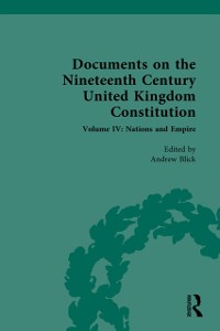 Cover Documents on the Nineteenth Century United Kingdom Constitution