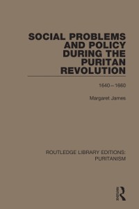 Cover Social Problems and Policy During the Puritan Revolution