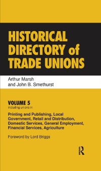 Cover Historical Directory of Trade Unions