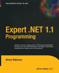Cover Expert .NET 1.1 Programming