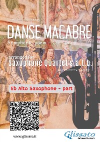 Cover Eb Alto Sax part of "Danse Macabre" for Saxophone Quartet