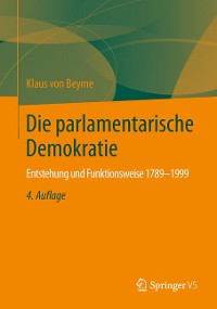 Cover Die parlamentarische Demokratie