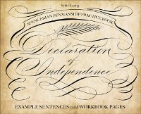 Cover Spencerian Penmanship Practice Book: The Declaration of Independence
