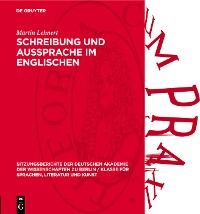 Cover Schreibung und Aussprache im Englischen