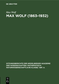 Cover Max Wolf (1863–1932)