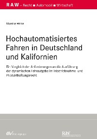 Cover Hochautomatisiertes Fahren in Deutschland und Kalifornien