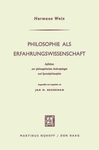 Cover Philosophie als Erfahrungswissenschaft