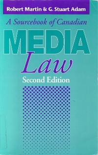 Cover Sourcebook of Canadian Media Law