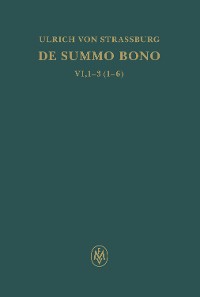Cover De summo bono. Liber VI, Tractatus 1–3,6