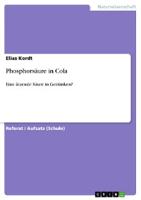 Cover Phosphorsäure in Cola
