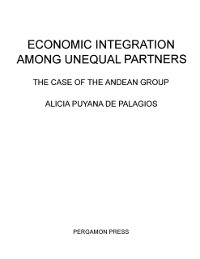 Cover Economic Integration Among Unequal Partners