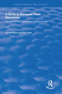 Cover Guide to European Town Directories