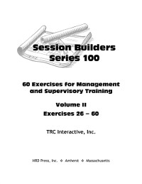 Cover Session Builders Series 100 Volume 1